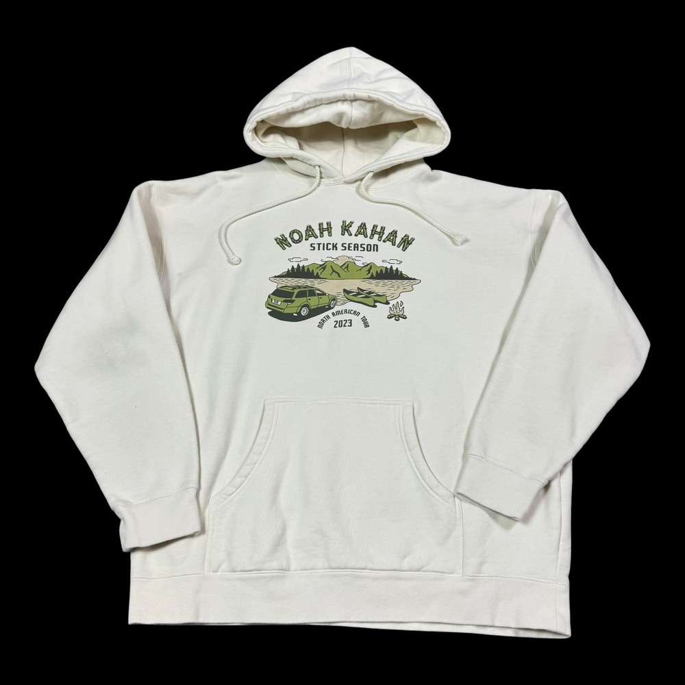 Noah Kahan Stick Season 2023 North American Tour Hoodie Sweatshirt Mens XL FLAWS